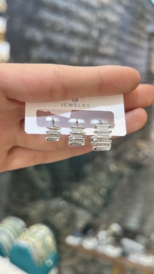 Silver Set Küpe