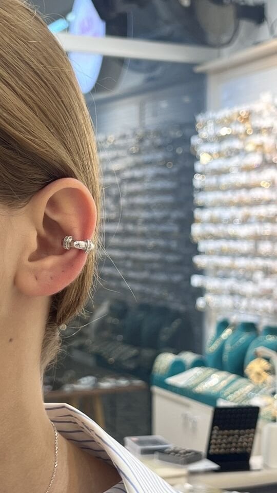 TF Model Taşlı Earcuff
